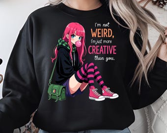 Pink Hair Anime Girl PNG - Goth Emo Clipart (digitaler Download)