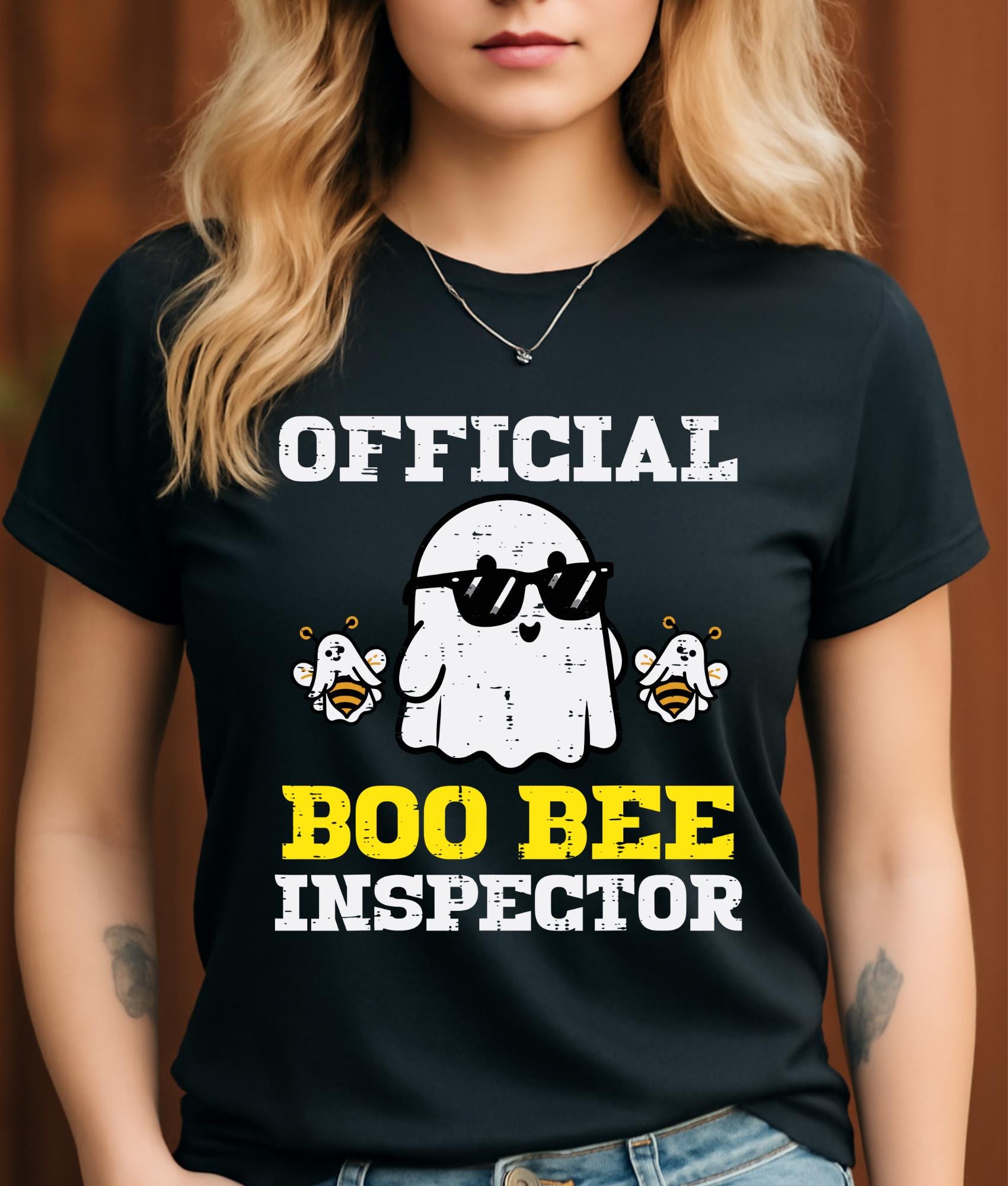 Official Boo Bee Inspector PNG, Funny Halloween Ghost Bee Design, Cute ...