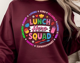 Equipo de Héroes del Almuerzo PNG – Agradecimiento al Personal de la Cafetería Escolar (Descarga Digital)
