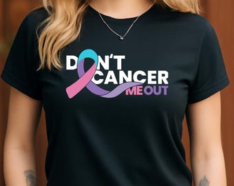 Don't Cancer Me Out PNG | Krebs Bewusstseins Sublimations Design | Digitale Ribbon Cliparts für T-Shirts & Trinkbecher