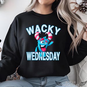 Wacky Wednesday PNG - Zabawny szalony potwór Clipart - Szkolny duch Cyfrowy projekt - Głupi motyw klasy - Dzień Dr. Seussa PNG