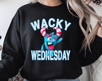 Miércoles loco PNG - Clipart de monstruo loco y divertido - Diseño digital de espíritu escolar - Tema de aula tonto - Día del Dr. Seuss PNG