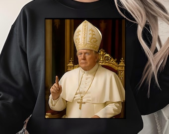 Trump as the Pope PNG | Funny Political Satire Art | Digital Download Clipart