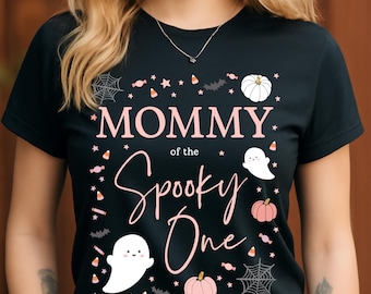 Mommy of the Spooky One PNG | Cute Halloween Family Matching Design | Pastel Ghost Pumpkin Digital Art | Sublimation Printable