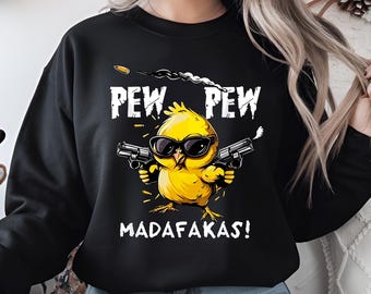 Chica gánster divertida PNG: Meme para camisetas (Descarga digital)