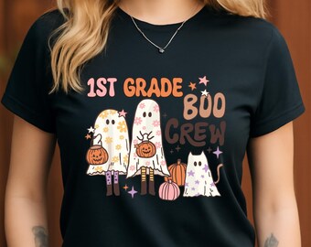 1st Grade Boo Crew PNG | Projekt ducha na Halloween (pobranie cyfrowe)