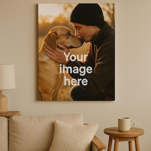 Custom Dog & Pet Photo Canvas – Personalized Wall Art Gift for Animal Lovers