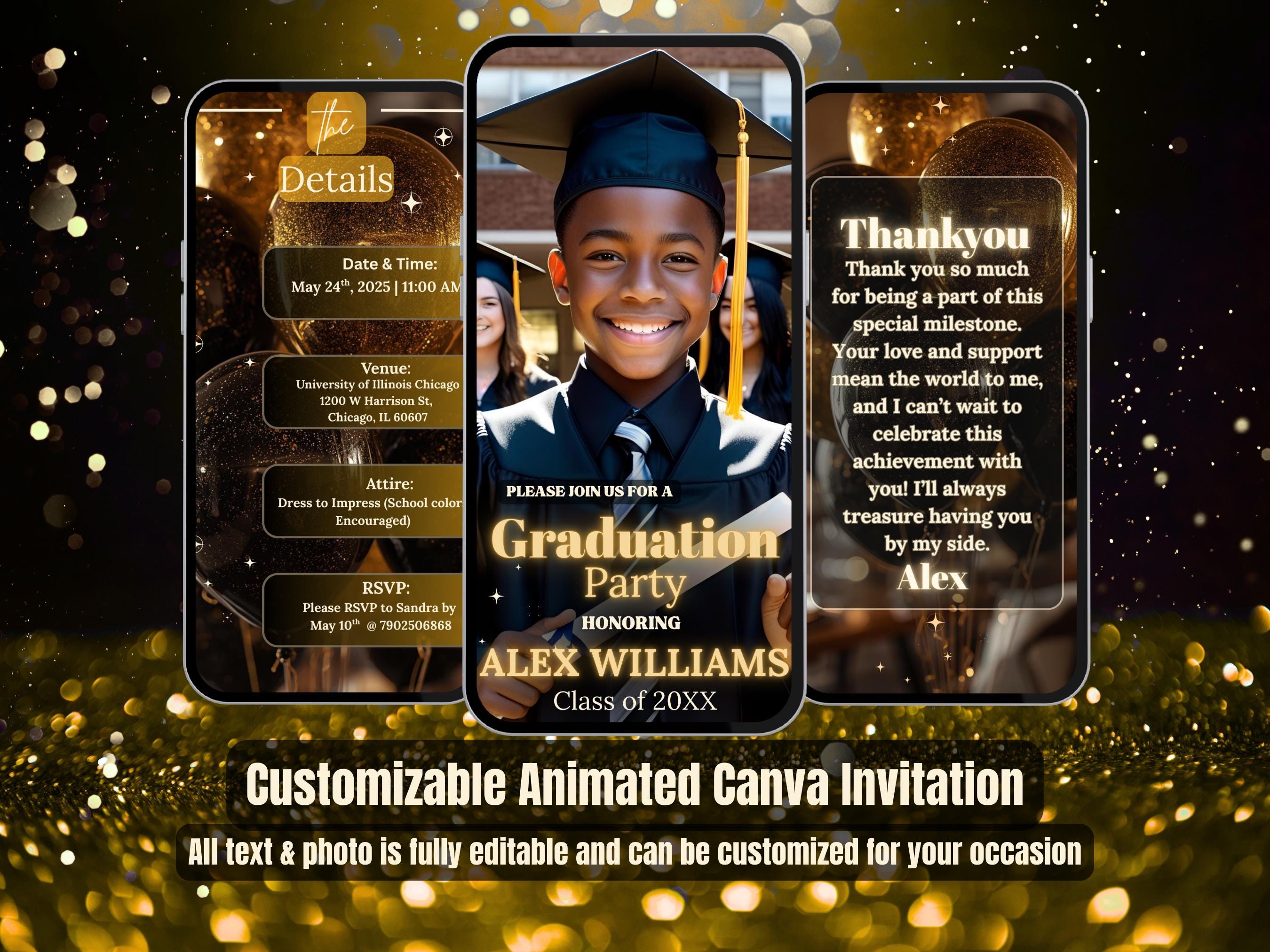Graduation Slideshow Templates 2025 - Etsy