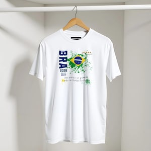 World Cup | Personalized Brasil T-Shirt | Graphic Tee | Casual Outfit Top | Gift | Unisex Football Apparel image 4