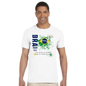 World Cup | Personalized Brasil T-Shirt | Graphic Tee | Casual Outfit Top | Gift | Unisex Football Apparel image 2