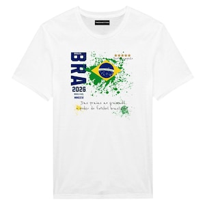 World Cup | Personalized Brasil T-Shirt | Graphic Tee | Casual Outfit Top | Gift | Unisex Football Apparel image 1