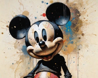 Mickey (set of 10) AI Created,  instant download and print yourself