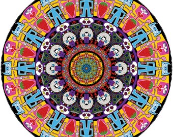 Benvenuti su Hello, Mandala Digitale Disegnato a Mano, Download Immediato