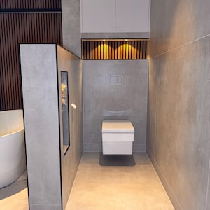 WC Drückergarnitur befliesbare Platte Model2