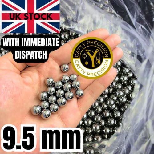 9.5mm Carbon Steel Ball Bearing for Slingshot / Catapult Ammo