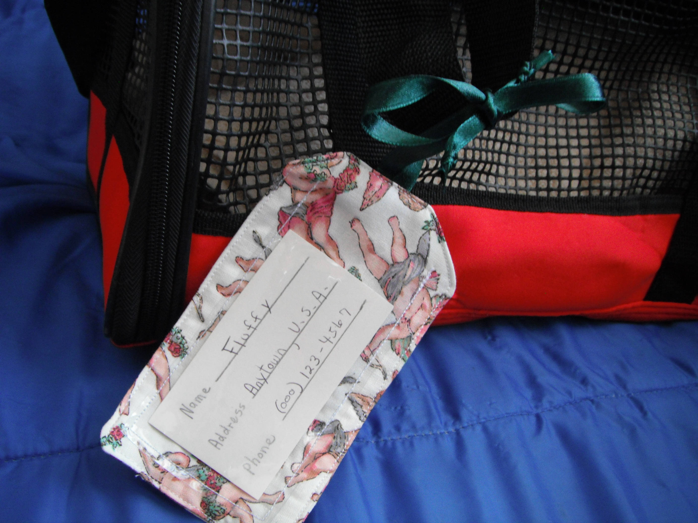 Angel Pet Carrier Tag Luggage Tag ID tag Traveling Etsy