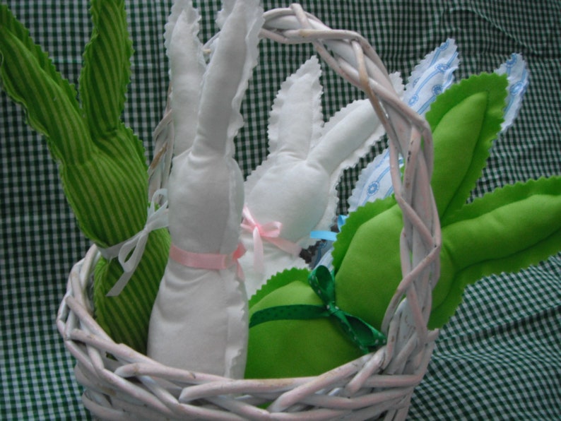 Bunny Rabbit Doll / Easter Bunny / Easter Gifts / Fabric Bunny / Pastel Bunny Rabbit Doll / Easter Basket / Sale in March image 3