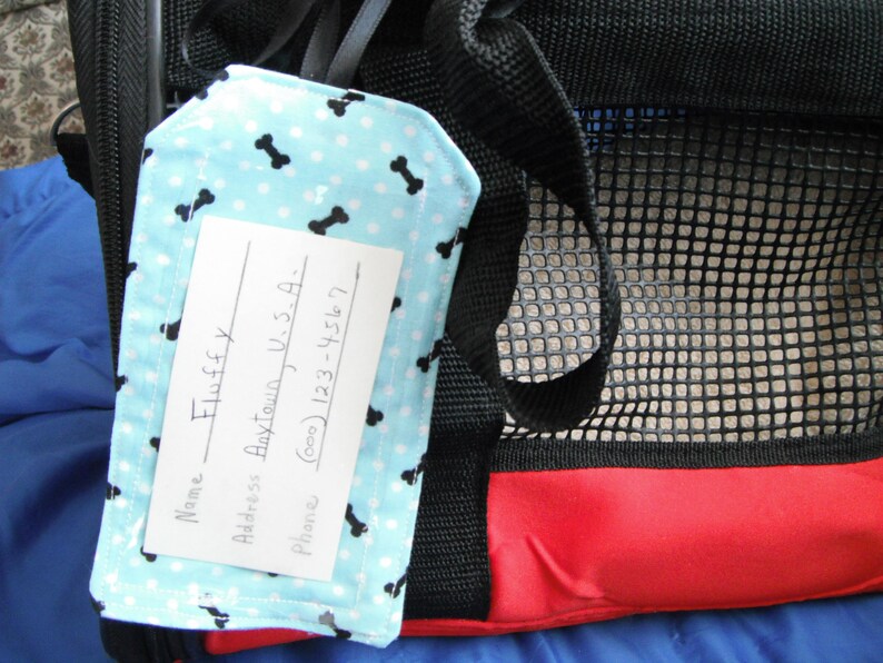 Lime Pet Carrier Tag / Fabric Tag / Luggage Tag / Bike Tag / I Etsy