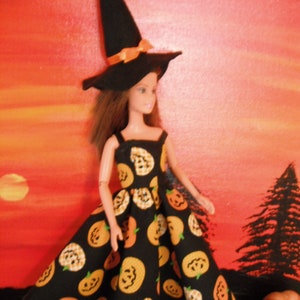 11.5&quot; Fashion Doll Witch hat, Halloween witch hat, doll costume, Halloween decor, Halloween doll witch hat, holidays, Halloween