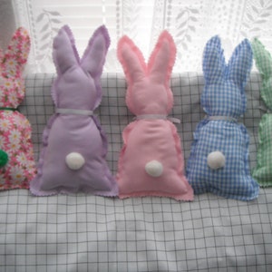 Bunny Rabbit Doll / Easter Bunny / Easter Gifts / Fabric Bunny / Pastel Bunny Rabbit Doll / Easter Basket / Sale in March image 9