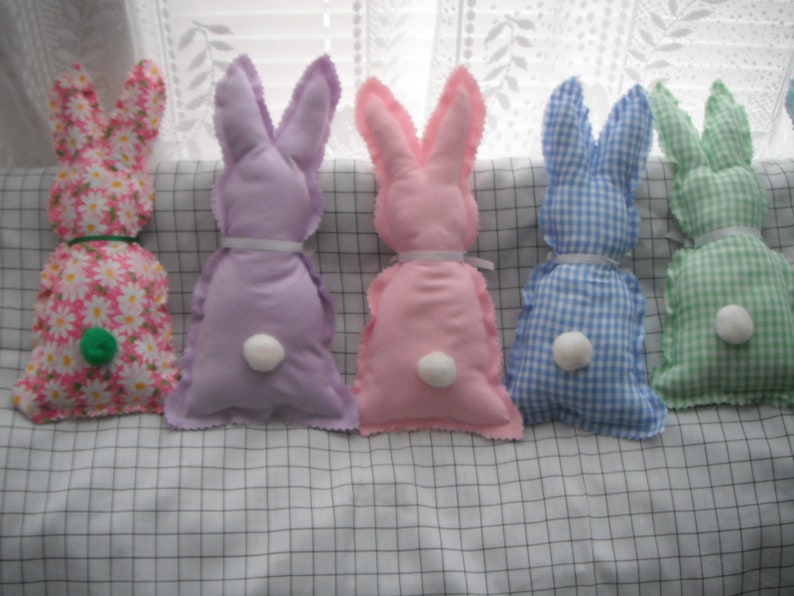 Bunny Rabbit Doll / Easter Bunny / Easter Gifts / Fabric Bunny / Pastel Bunny Rabbit Doll / Easter Basket / Sale in March image 9