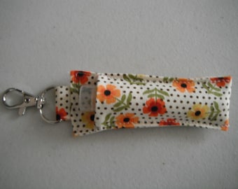 Lip Balm Holder / Lip Balm Cozy / Lipstick Keyring / Mothers Day Gifts / Gifts for Teen Girls/ Easter gifts / Floral / Sunflowers / Daisies