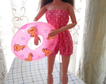 Fashion 11.5" Doll Romper / Beach Inflatable / 11.5" doll Clothes / Handmade Doll Clothes / Doll Clothes / fashion doll beach outfit