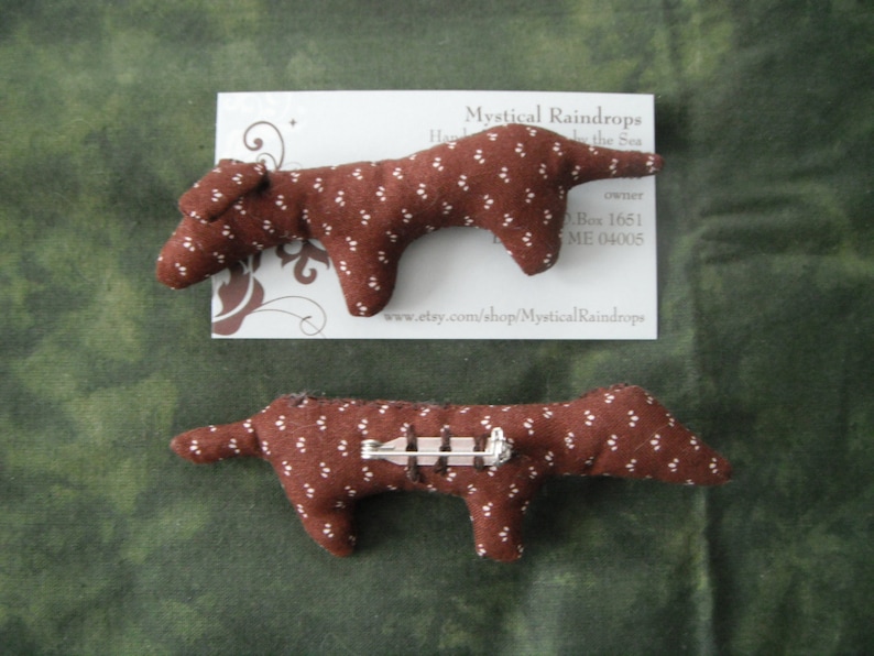 Dachshund Brooch / Handmade Jewelry / Jewelry / Dog Lover Gifts / Pet Owner Gifts / Dachshund gifts image 3