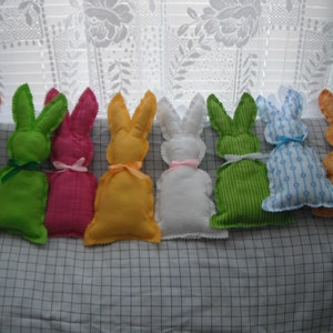 Bunny Rabbit Doll / Easter Bunny / Easter Gifts / Fabric Bunny / Pastel Bunny Rabbit Doll / Easter Basket / Sale in March image 1