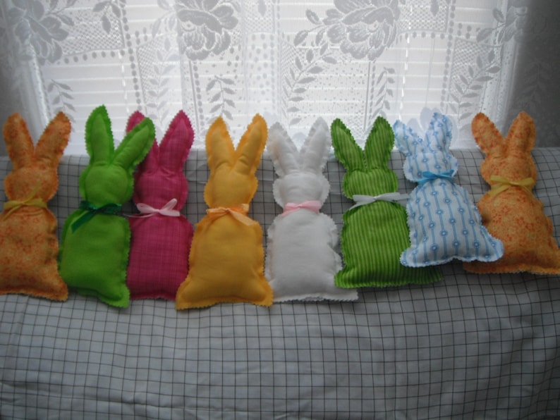 Bunny Rabbit Doll / Easter Bunny / Easter Gifts / Fabric Bunny / Pastel Bunny Rabbit Doll / Easter Basket / Sale in March image 1
