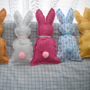 Bunny Rabbit Doll / Easter Bunny / Easter Gifts / Fabric Bunny / Pastel Bunny Rabbit Doll / Easter Basket / Sale in March image 6