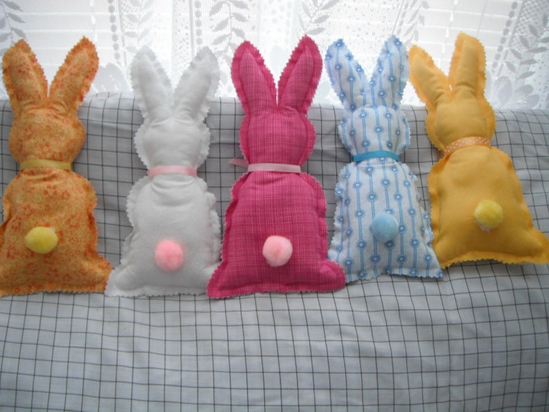 Bunny Rabbit Doll / Easter Bunny / Easter Gifts / Fabric Bunny / Pastel Bunny Rabbit Doll / Easter Basket / Sale in March image 6