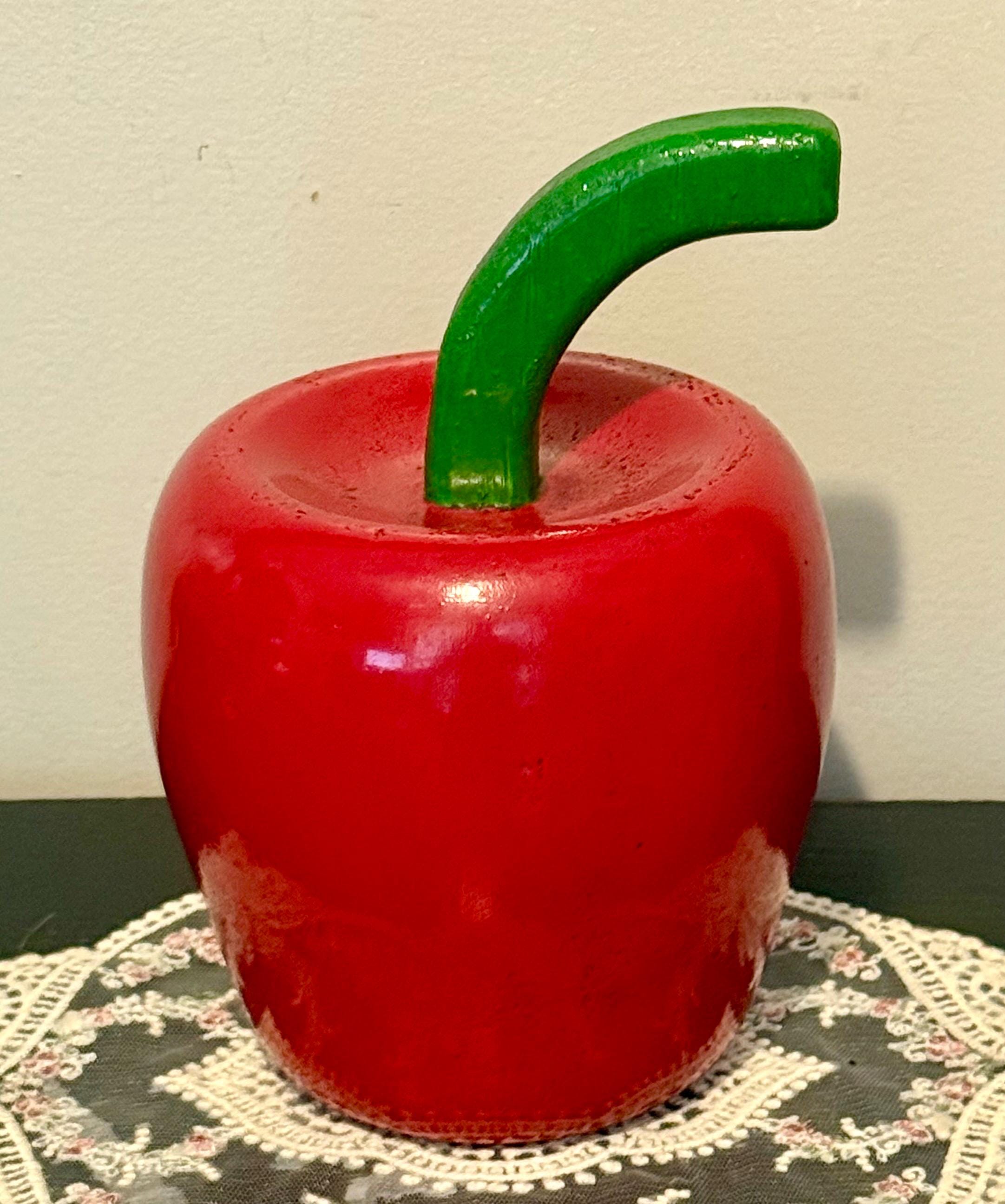 Handcrafted Red Wood Apple Doorstop, Country Home Decor - Etsy