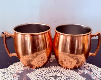 12 Packs Moscow Mule Cups With Straws 18 Oz Hammered Copper Mugs 304 Stainless Steel