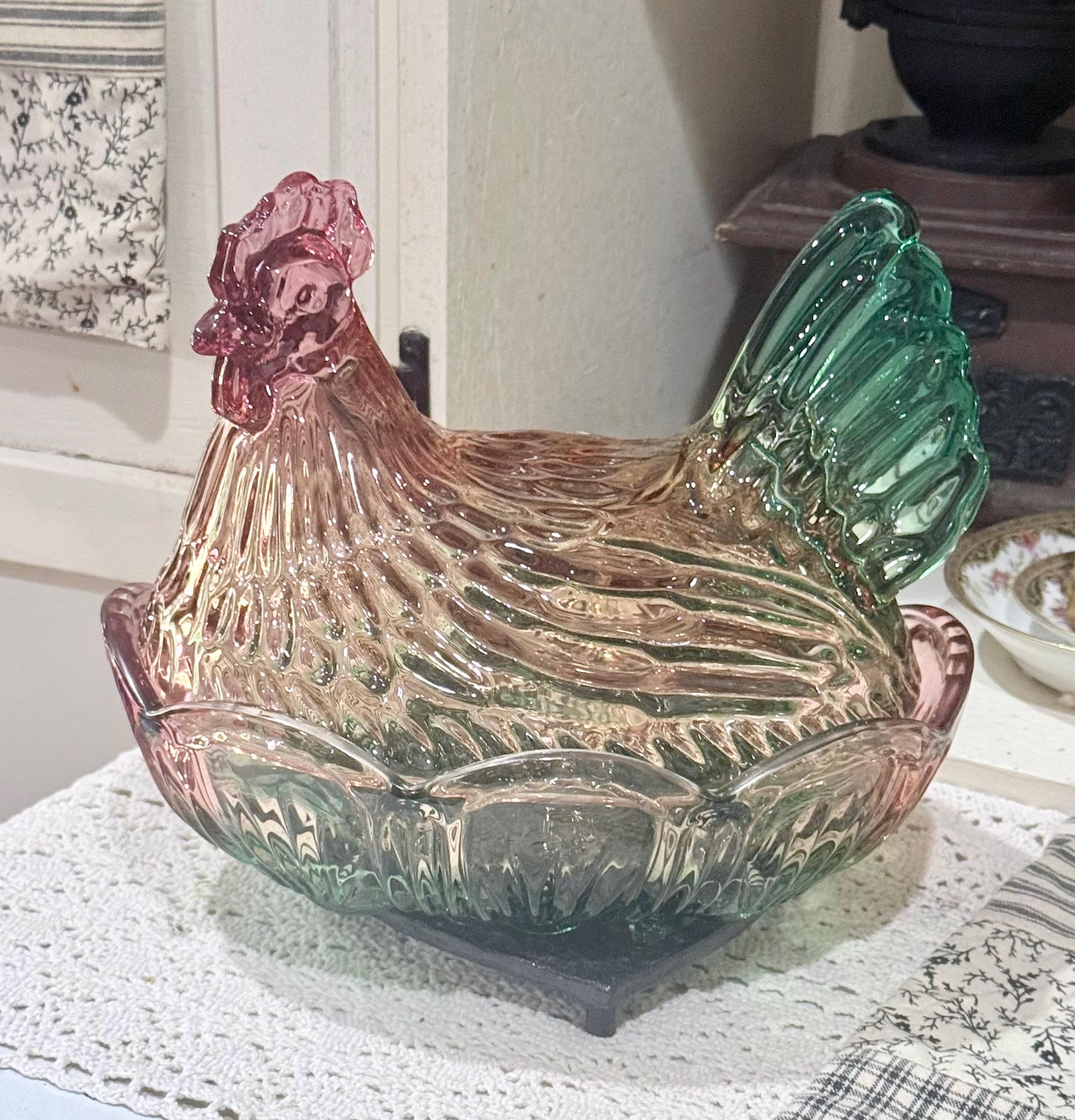 Crystal Hen on Nest - Etsy