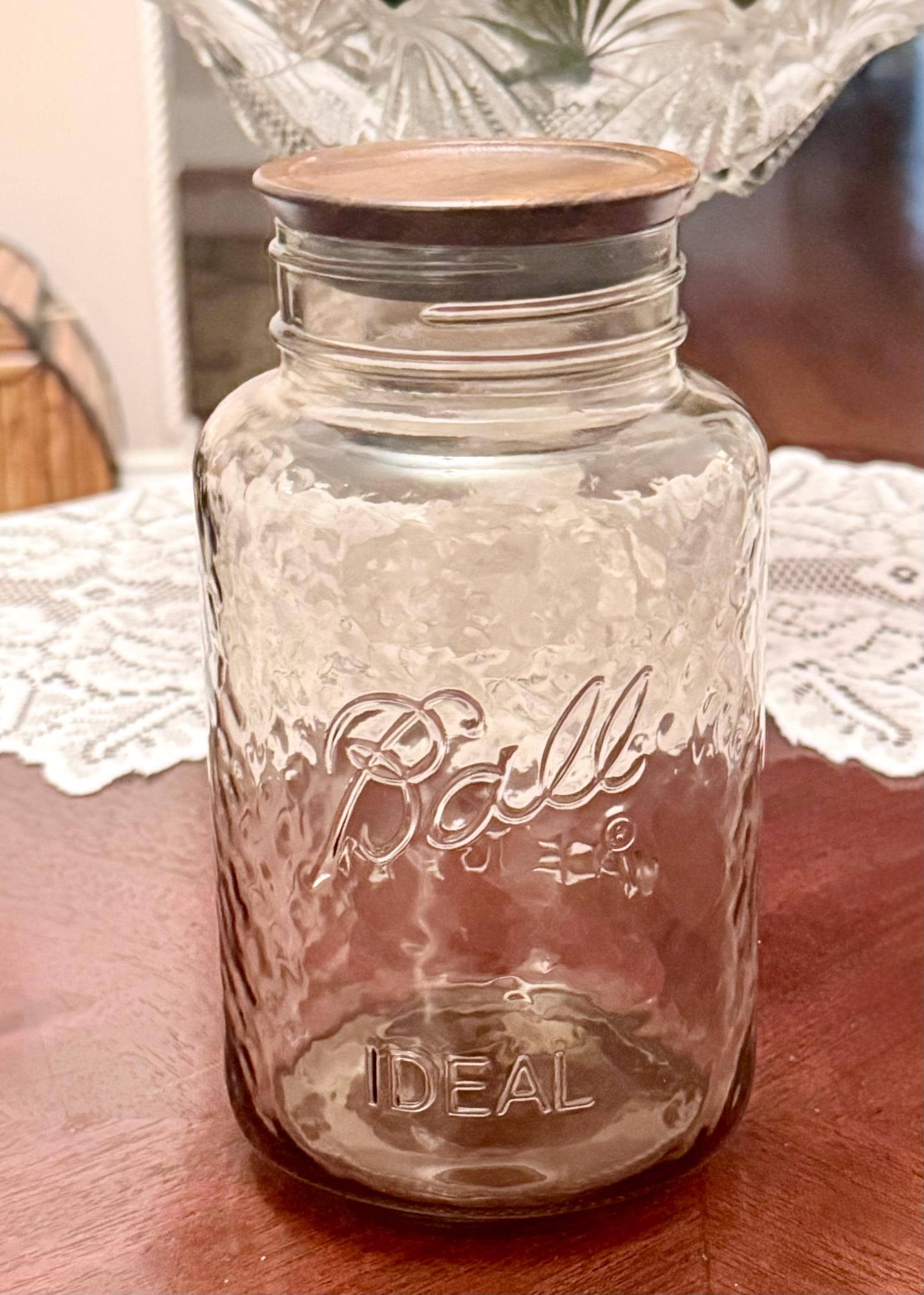 Vintage Glass Tea Jar - Etsy