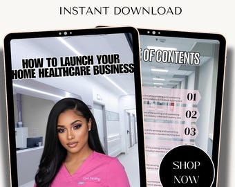 Home Healthcare Business Canva Template: 25-Page PLR Guide (Instant Download)