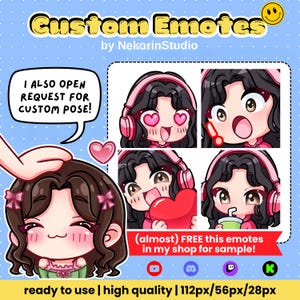 Twitch Emotes CUSTOM | Animated Emotes, Vtuber Emotes, Kick Emotes, Sub Emote, Anime Emote, Pet Animal Emote For Your Stream Youtube Twitch