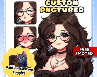 Custom Anime PNGTuber Model: Streaming Avatar Commission, Pngtuber Character Design for Stream