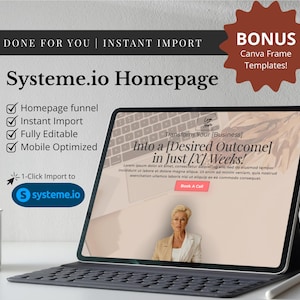 Systeme.io Sales Funnel Template: Coaching & Online Kurs Landingpage