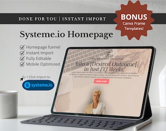Systeme.io Sales Funnel Template: Coaching & Online Course Landing Page