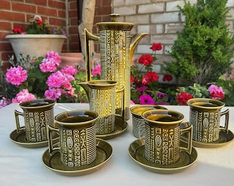 Vintage Portmeirion Coffee Set: 1964 Cypher Pattern Milk Jug