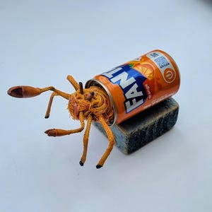 Recycled Ocean Plastic Hermit Crab Sculpture, Eco Beach Trash Art, Sustainable Coastal Decor