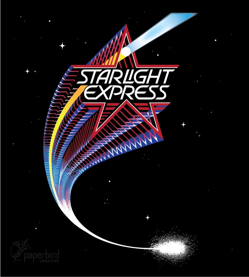 Starlight Express FULL VINTAGE LOGO Digital Vector Musical Etsy