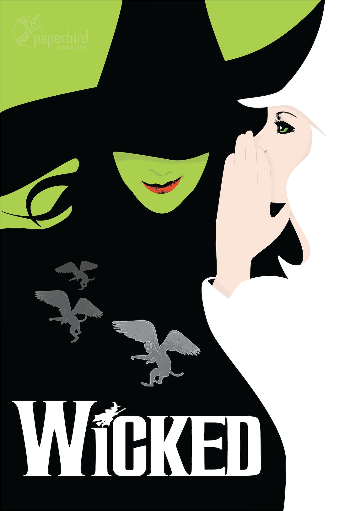 WICKED Musical LOGO Digital Vector Broadway - Etsy