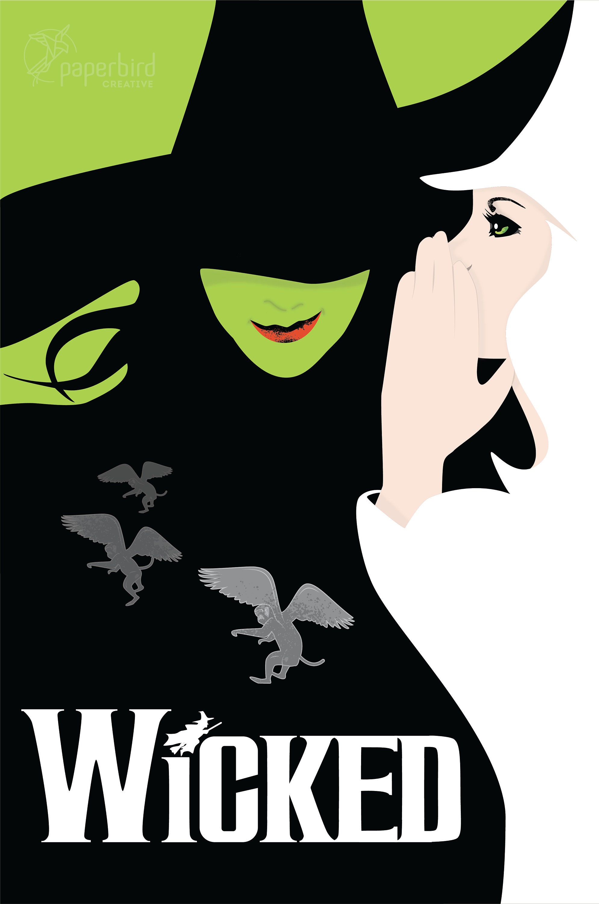 WICKED Musical LOGO Digital Vector Broadway - Etsy 