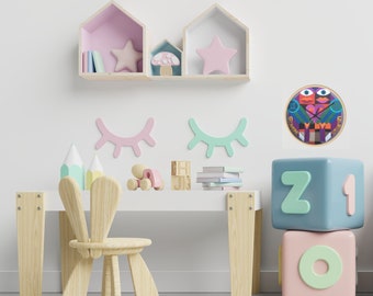 Relógio de parede do zodíaco, relógio de parede de madeira, relógio do zodíaco de gêmeos, relógio de arte moderna déco, relógio de parede boho, presentes do zodíaco, presentes de decoração de parede do quarto