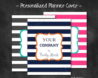 Personalized Planner Cover Printable PDF - 8.5" x 11" A4 Letter Size