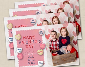 Sweet On You Too Valentine's Day Custom 4x6 Photo Card Printable Design
