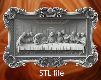 Archivo stl 3D de La Última Cena CNC